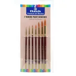 Flash Synthetic Hair Round Brush - 7pcs pack