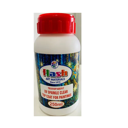 Flash UV Sparkle Clear Topcoat 250ml - Image 1