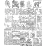Fujin Mandala Coloring 01 -A5, 30Pgs - Image 3