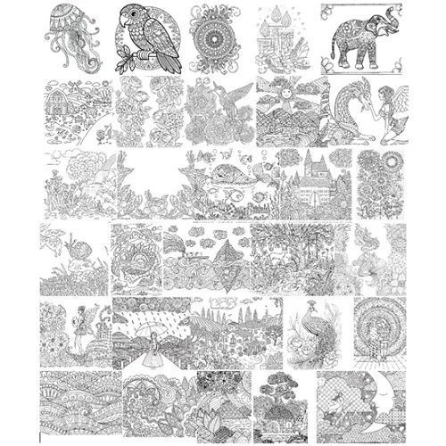 Fujin Mandala Coloring 01 -A5, 30Pgs - Image 3