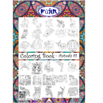 Fujin Coloring Book-Animals 1 -A5, 30Pgs
