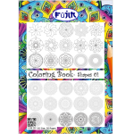 Fujin Coloring Book-Shapes 1 -A5, 30Pgs