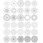 Fujin Coloring Book-Shapes 1 -A5, 30Pgs - Image 3