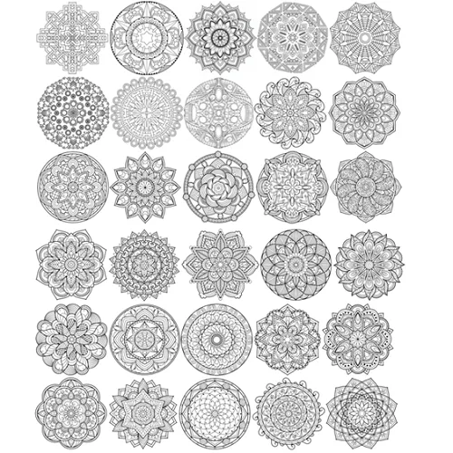 Fujin Coloring Book-Shapes 2 -A5, 30Pgs - Image 3