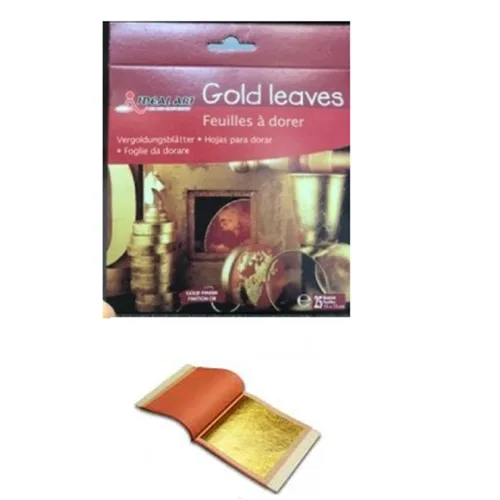 Gold Leaves 15x15cm 25 leaves pack - Image 1