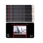 12 Graded Graphite Pencils Tin Pack