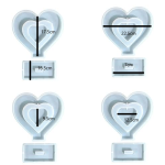 Heart Frame Mold With Stand 22x19cm (9921455)