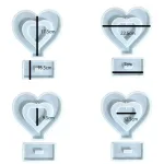Heart Frame Mold With Stand 22x19cm (9921455)