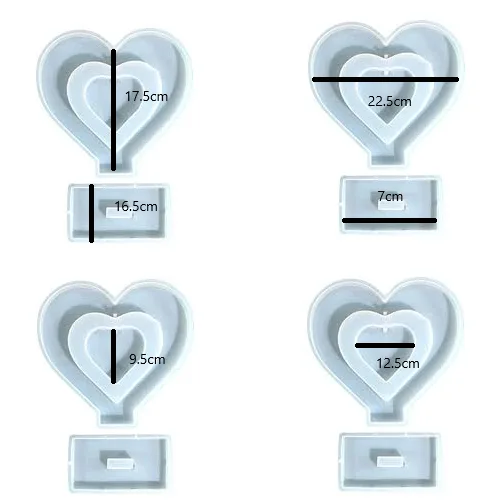 Heart Frame Mold With Stand 22x19cm (9921455) - Image 1