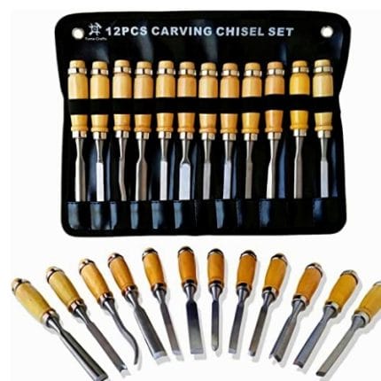 12Pcs Heavy Duty Wood Carving Tools Set – www.haanz.lk