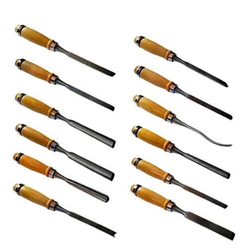 12Pcs Heavy Duty Wood Carving Tools Set - Image 2
