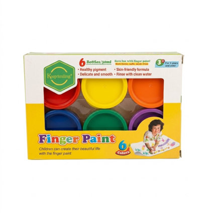 KeepSmiling Kids Finger Paint 6x30ml - Haanz Sri Lanka
