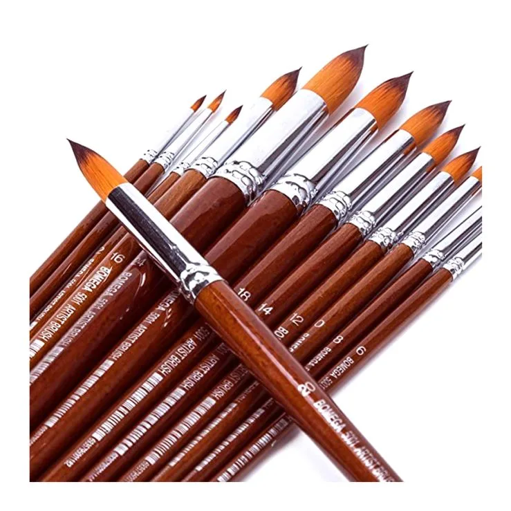 KeepSmilling 13Pcs Round Brush Set Keep Smiling Large Paint Brush 13set - Image 1