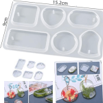 Key Chain Pendant Mold 15.2x9x0.8cm (9926852)