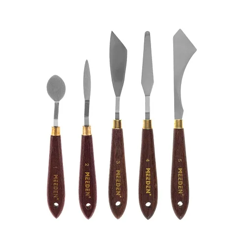MEEDEN 5-Piece Painting Knife Set , Pallette knife set MEEDEN Palette Knife 5 Set - Image 1