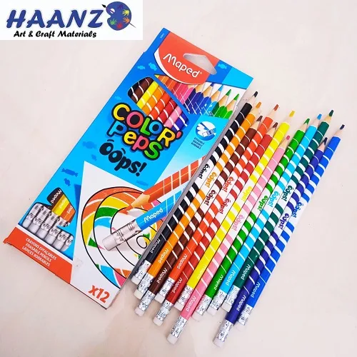 Maped Eraseable Colour Pencils -12 - Image 1