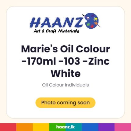 Marie's Oil Colour -170ml -103 -Zinc White - Haanz Sri Lanka