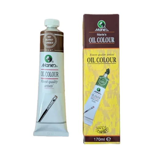 Marie's Oil Colour -170ml -687N -Burnt Umber Marie's Oil Colour -170ml -687N -Burnt Umber - Image 1
