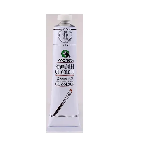 Marie's Oil Colour -50ml -103N -Zinc White - Image 2