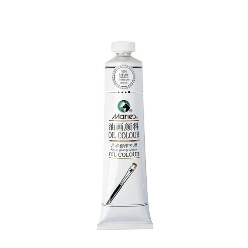 Marie's Oil Colour -50ml -104N -Titanium White - Image 1