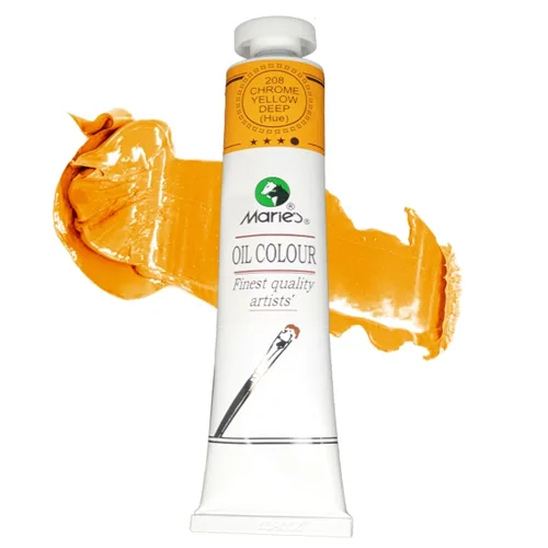 Marie's Oil Colour -50ml -208 -Chrome Yelw Deep - Image 1