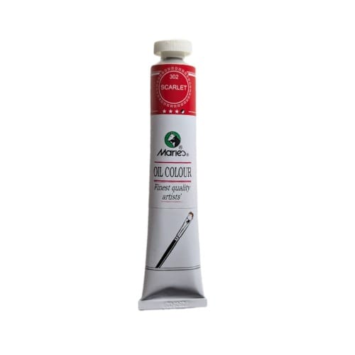 Marie's Oil Colour -50ml -302N -Scarlet Marie's Oil Colour -50ml -302N -Scarlet - Image 1