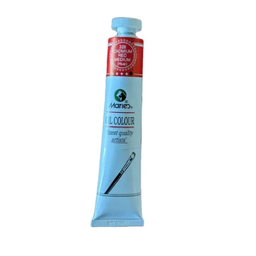 Marie's Oil Colour -50ml -328 -Cadmium Red Medium Marie's Oil Colour -50ml -328 -Cadmium Red Medium - Image 1