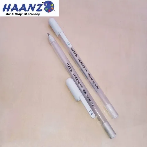 Maries-White-Highlight-Pen-0.8 Marie's White Highlight Pen 0.8 - Image 1