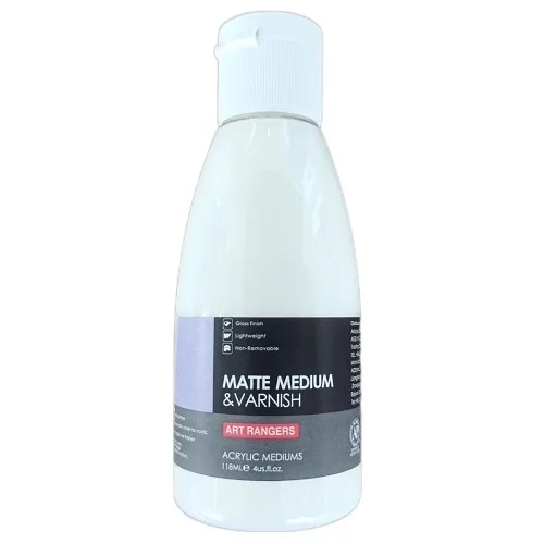 Art Rangers Matte Medium & Varnish 118ml - Image 2
