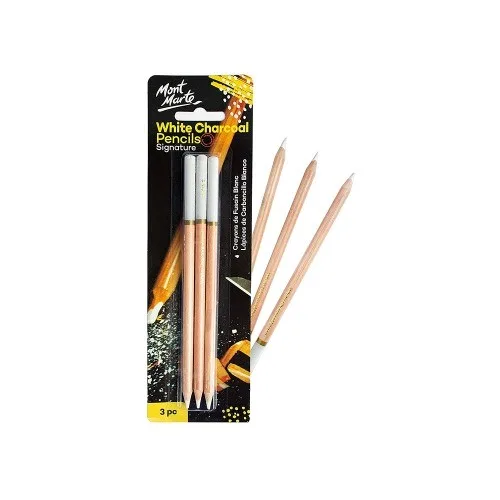 Mont Marte 3Pc White Charcoal sets Mont Marte 3Pc White Charcoal sets - Image 1