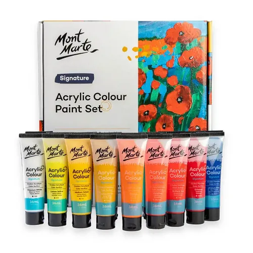Mont Marte Acrylic Colour 18x36ml - Image 1