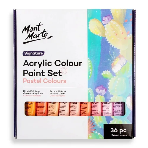 Mont Marte Acrylic Colour Pastel Set 36x36ml - Image 4