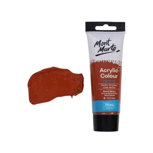 Mont Marte Acrylic, 75ml -Burnt Sienna Mont Marte Acrylic, 75ml -Burnt Sienna - Image 1
