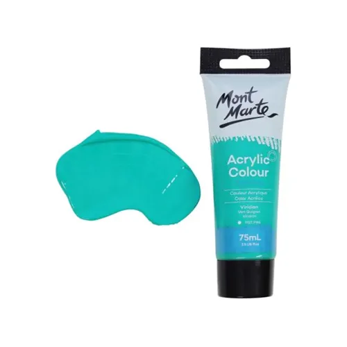 Mont Marte Acrylic, 75ml -Viridian - Image 1