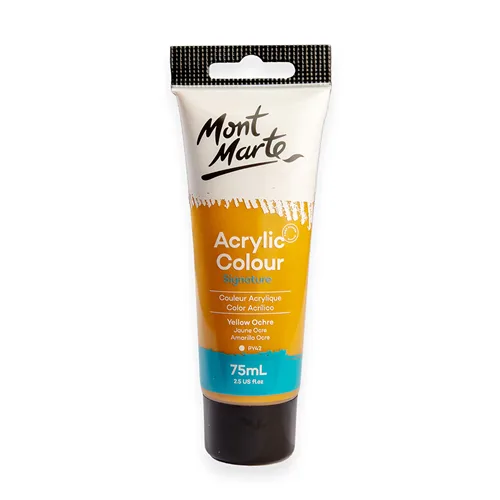 Mont Marte Acrylic, 75ml -Yellow Ochre - Image 1