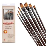 Mont Marte 7Pcs Large Brush Set in Wooden box
