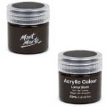 Mont Marte Acrylic Colour 20ml - (Lamp Black)
