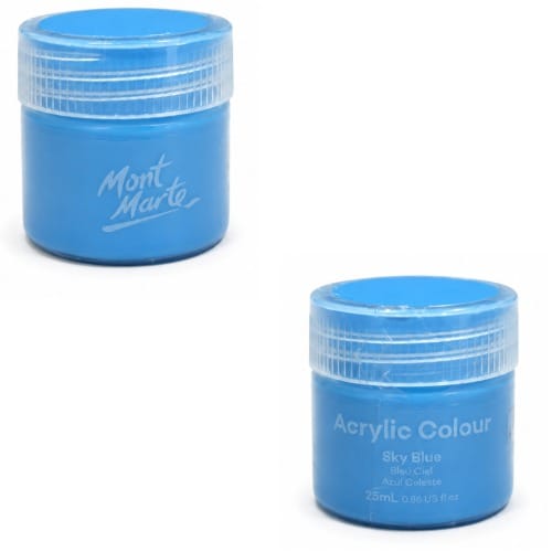 Mont Marte Acrylic Colour 20ml - (Sky Blue) Mont Marte Acrylic Colour 20ml - (Sky Blue) - Image 1