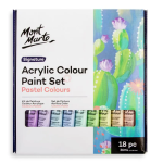 Mont Marte Acrylic Colour Pastel Set 18x36ml - Image 2