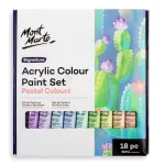 Mont Marte Acrylic Colour Pastel Set 18x36ml - Image 2