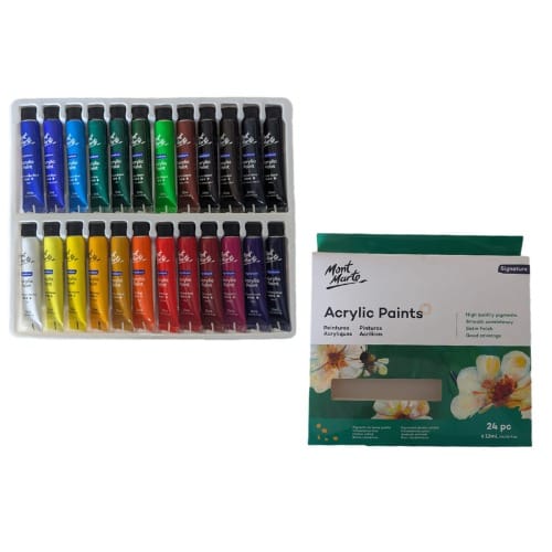 Mont Marte Acrylic Paints -24X12ml Mont Marte Acrylic Paints -24X12ml - Image 1