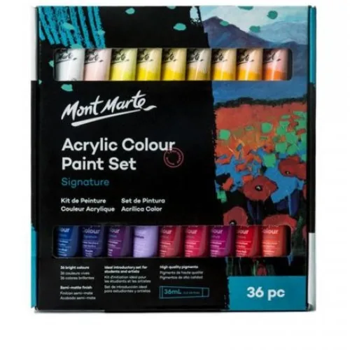 Mont Marte Acrylic paints 36x36ml_1 Mont Marte Acrylic Colour 36x36ml - Image 1
