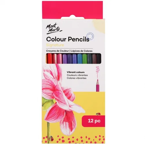 Mont Marte Colour Pencils - 12pcs - Image 1