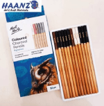 Mont Marte Coloured Charcoal Pencils 12 set - Image 2