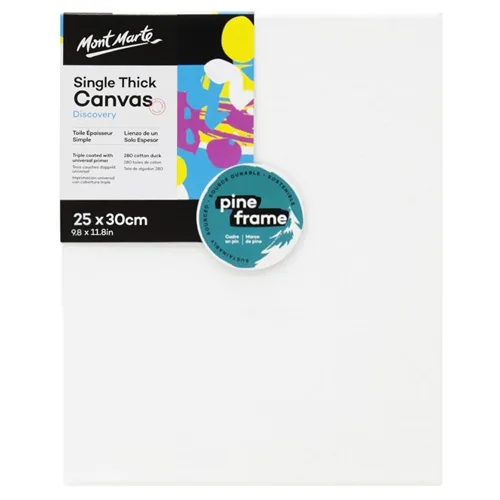 Mont Marte Discovery Canvas Single Thick 25x30cm - Image 1