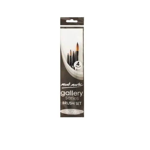 Mont Marte Gallery Series Brush 4Pcs Set - Image 1