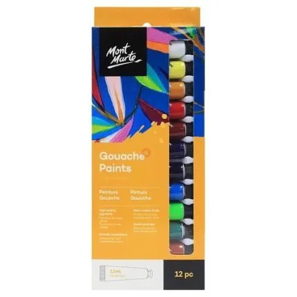 Mont Marte Gouache paints 12x12ml - view 2