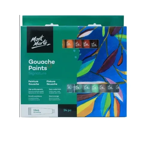 Mont Marte Gouache paints 24x12ml_1 Mont Marte Gouache paints 24x12ml - Image 1