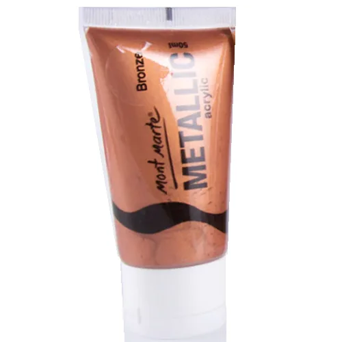 Mont Marte Metalic Acrylic 50ml -Bronze - Image 1