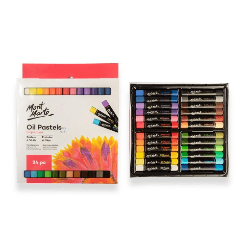 Mont Marte Oil Pastels 24 Colours Mont Marte Oil Pastels 24 Colours - Image 1